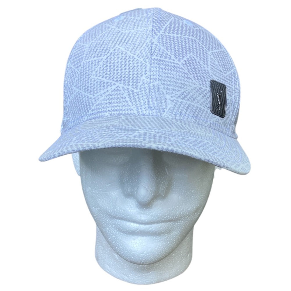 NWT PGA Tour ProSeries Moisture Wicking Adjustable Golf Hat gray/white pattern